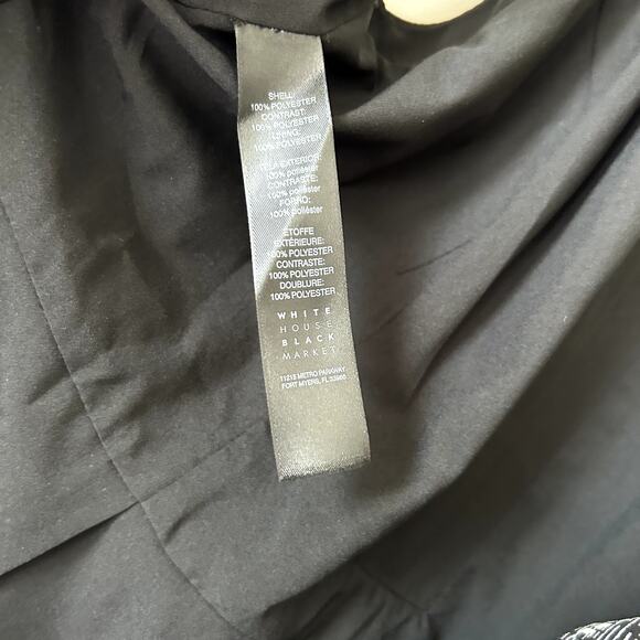 White House Black Market Printed Maxi Dress Size 8 Slit Flowy Romantic Long - Picture 12 of 12